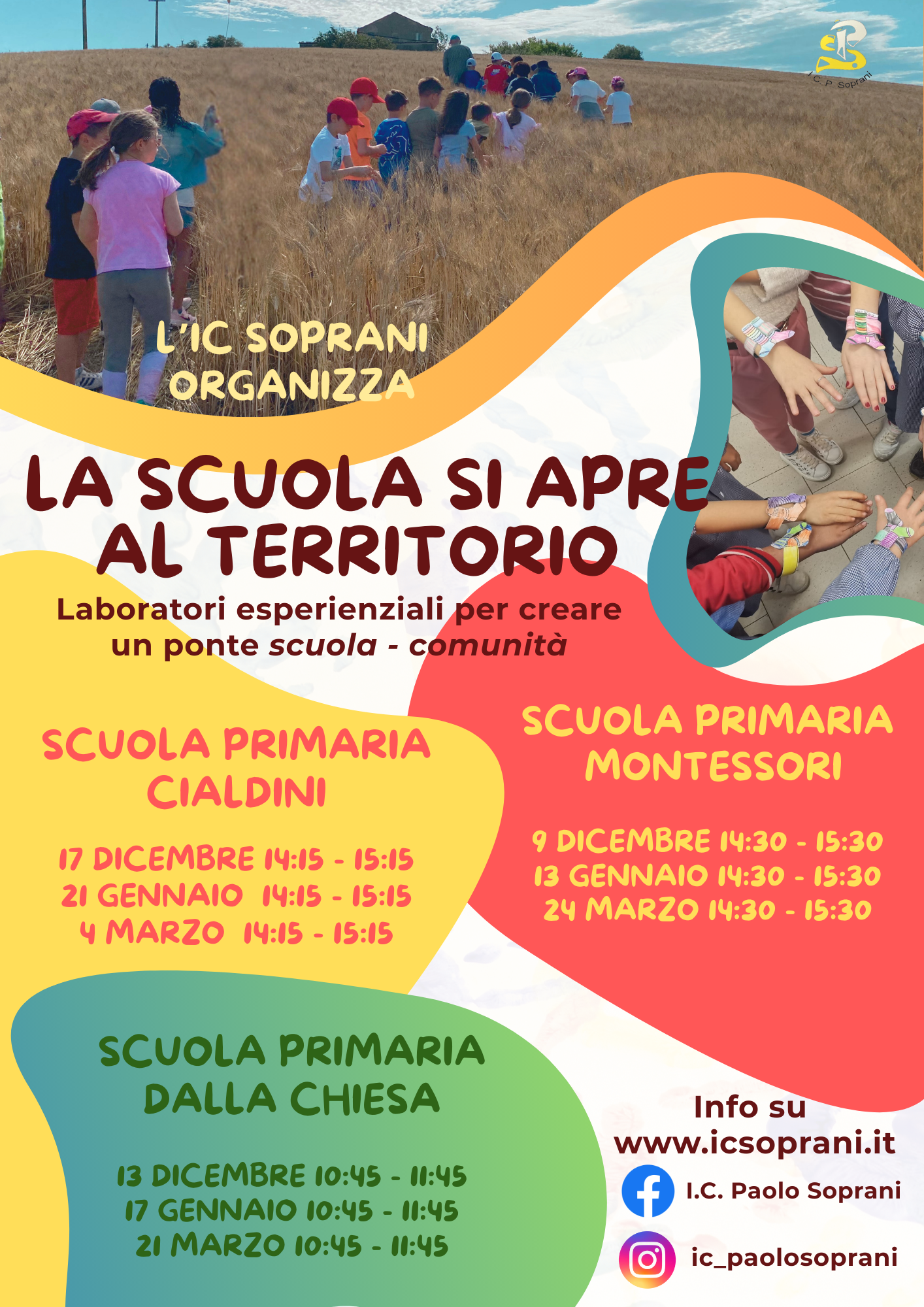 LA SCUOLA SI APRE AL TERRITORIO: un ponte scuola – comunità Immagine